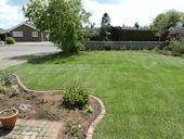 Garden Design - Completed Garden with new beds, turf and semi mature trees