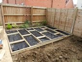 Decking and Artificial Lawn - Preparing the base for the decking