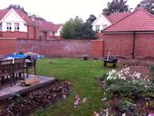 Norwich Garden Design - The existing garden lacked structure with worn turf and featureless beds