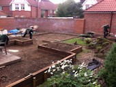 Norwich Garden Design - Removing the old warn turf