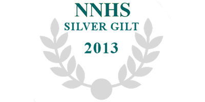 2013: Awarded Norfolk & Norwich Horticultural Society Silver Gilted Medal